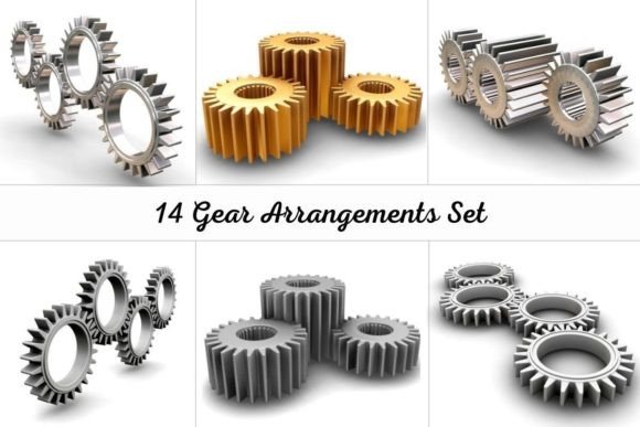 14 Gear Arrangements Set: A Versatile Tool for Modern Designers and Creators
