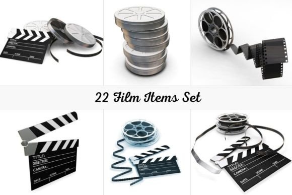 22 Film Items Set: A Must-Have for Cinematography Enthusiasts and Designers