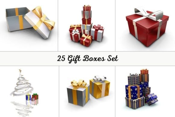 25 Gift Boxes Set