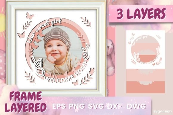 Baby Photo Frame SVG Bundle