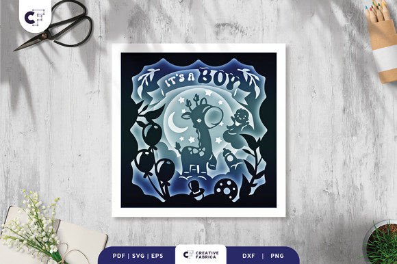Baby Shower with Baby Animal Shadow Box: A Creative and Meaningful Craft Project