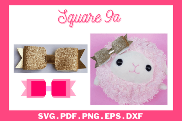 Bow SVG, Hairbow Template SVG, PDF 9a