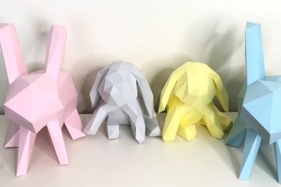 Bunny Family Paper Sculpture: A Creative Addition to Your Workflow