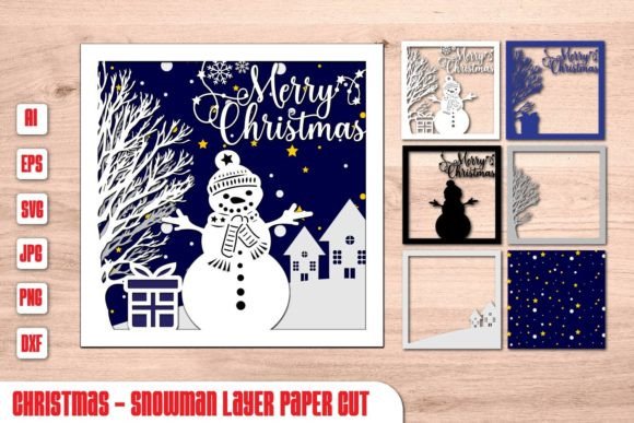 Christmas Snowman Layer Paper Cut: A Creative Way to Bring Holiday Magic