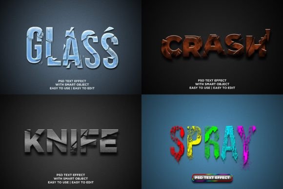 Crash and Damage Editable Text Effect for Dynamic Design Projects