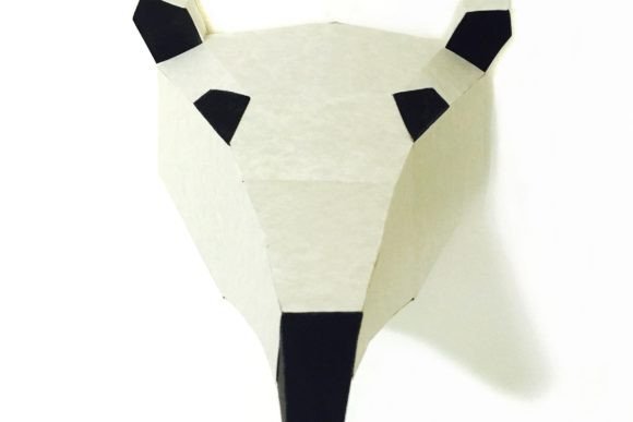 Cute Anteater Face Paper Sculpture: A Unique Addition to Your Home Decor