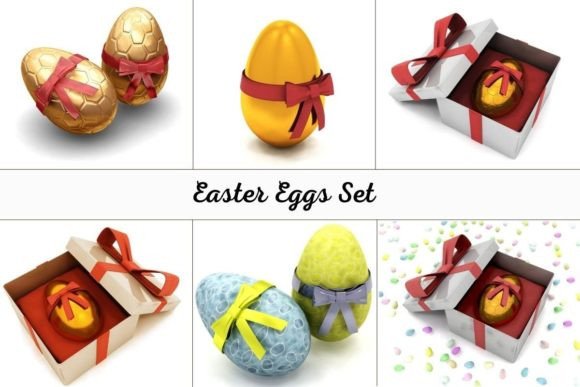 Easter Eggs Set: A Versatile Resource for Creative and Business Projects