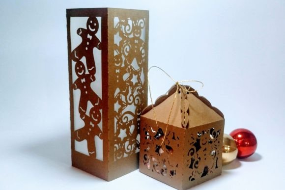 Gingerbread Cookie Lantern and Box: A Festive Craft for Christmas Celebrations