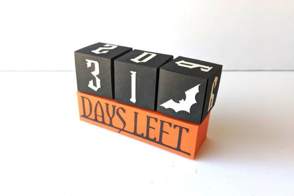 Halloween Countdown Calendar Boxes SVG