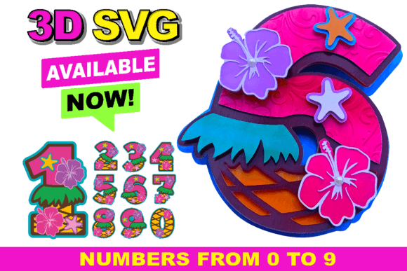 Hawaiian Numbers and SVG Download