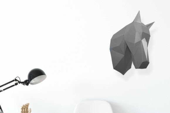 Horse Head Paper Sculpture: A Unique and Creative Home Decoration