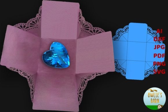Lacy Exploding Box with Bow