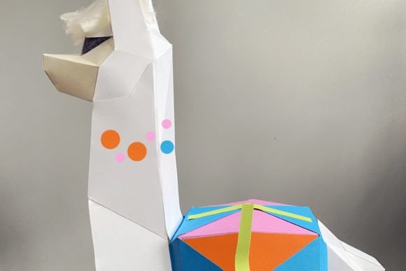 Llama Paper Sculpture