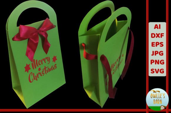 Lunchbag-style Box with Handle - Xmas: A Creative and Practical Digital Design