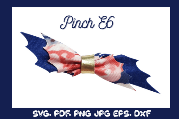 Pinch Hairbow Template SVG, PDF PF5