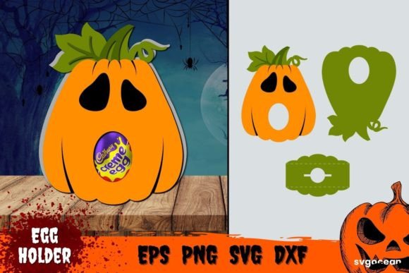 Pumpkin Egg Holder Template