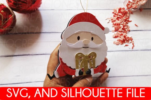 Santa Claus with Gift SVG: A Perfect Addition for Your Holiday Crafts