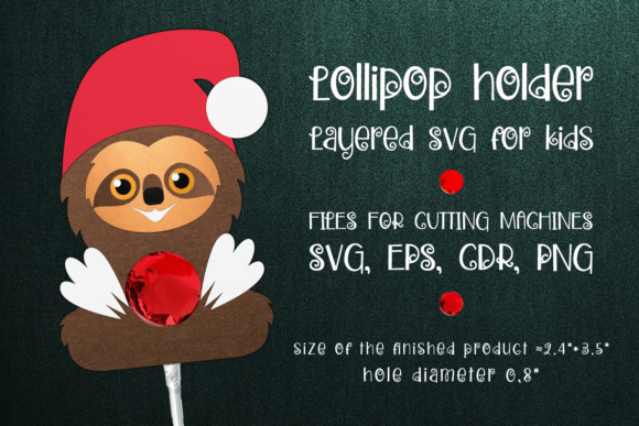 Sloth Christmas Lollipop Holder: A Unique Way to Add Charm to Your Holiday Decor