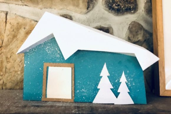 Snowy House Paper Sculpture: A Winter Wonderland in Your Hands