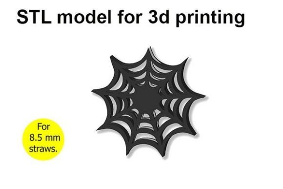 Spider Web Halloween Straw Topper: A Creative Addition for Your Halloween Celebrations