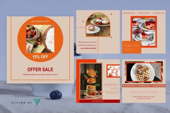 Template Instagram Business - Food27: A Modern Solution for Visual Storytelling in the Food Industry