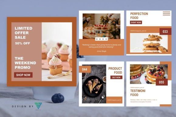 Template Instagram Business - Food4