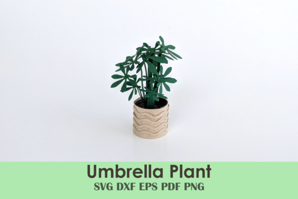 Umbrella Plant Cricut SVG Template: A Simple and Versatile Crafting Resource
